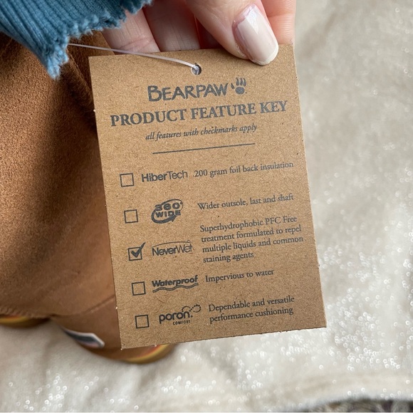 NWT BearPaw Discontinued Retro Elle Platform Suede Sheepskin Boots ✨ - Picture 5 of 10